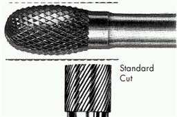 Ultra Tool Hartmetall-Frässtift Standard-Cut Nr. 1