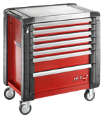 FACOM Werkstattwagen mit 7 Schubladen -
5 Schubladen Höhe 60mm
1 Schublade Höhe 130mm
1 Schublade Höhe 200mm