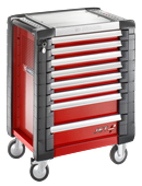 FACOM Werkstattwagen mit 8 Schubladen -
6 Schubladen Höhe 60mm
2 Schubladen Höhe 130mm