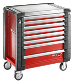 FACOM Werkstattwagen mit 8 Schubladen -
6 Schubladen Höhe 60mm
2 Schubladen Höhe 130mm