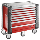 FACOM Werkstattwagen mit 8 Schubladen -
6 Schubladen Höhe 60mm
2 Schubladen Höhe 130mm