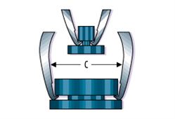 Preview: FACOM Polklemmen-Abzieher, 2-armig, von 0-35mm