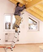 Zarges Teleskop-Anlegeleiter "TELESTEPS"