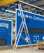Preview: ZARGES Mehrzweckleiter 3-teilig, 3 x 10 Sprossen