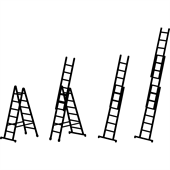 Preview: ZARGES Mehrzweckleiter Skymaster DX, 3-teilig