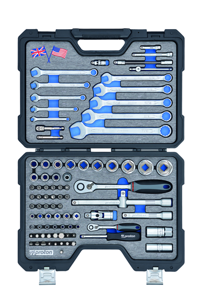 PROTON Steckschlüsselsatz 1/4"+1/2" Zoll