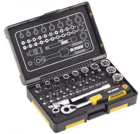 IRONSIDE Steckschlüsselkoffer 1/4" 33-teilig