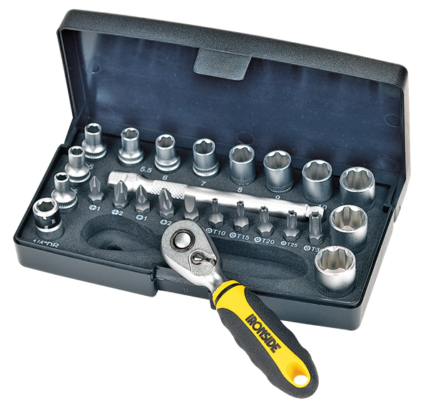 Ironside Steckschlüsselsatz 1/4" 25-teilig