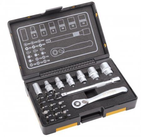 IRONSIDE Steckschlüsselsatz 1/4"-27-teilig