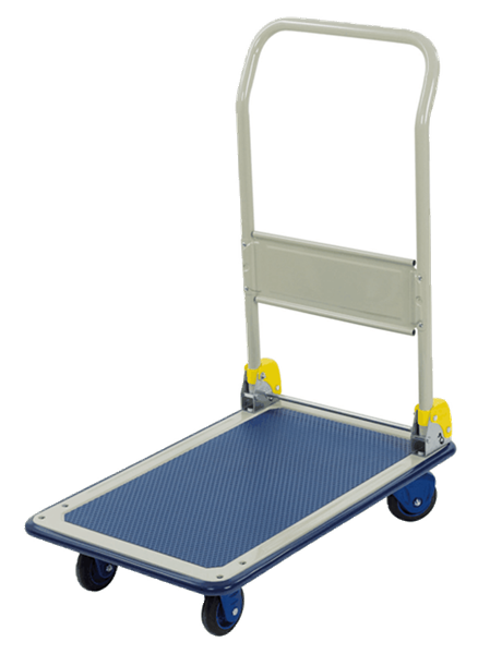 Plattformwagen mit klappbarem Schiebebügel 