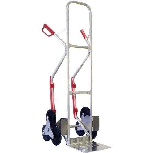 Treppenroller Alu, Radsterne mit je 3 Vollgummiräder