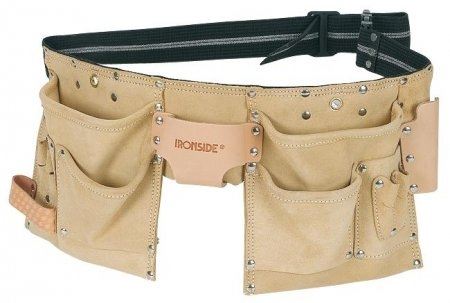 Ironside Werkzeugtasche 11-teilig, aus Spaltleder