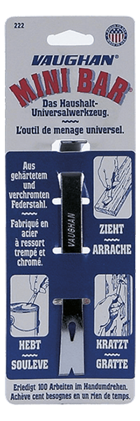 VAUGHAN Mini Bar Brecheisen, blau lackiert