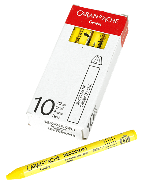 Caran d'Ache Fettkreiden rund GELB 7000.010