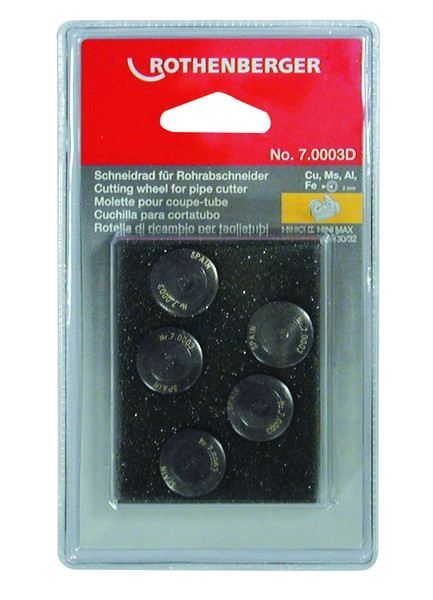 Rothenberger Schneidräder (Schnitttiefe 13,0mm)