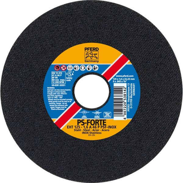 Pferd Trennscheibe Ø 125mm für INOX