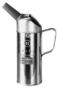 Flüssigkeitsmass aus Weissblech 2 Liter