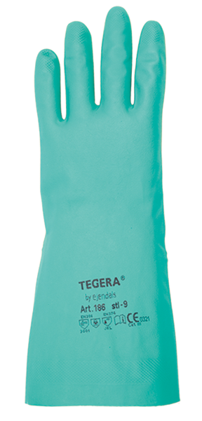 Schutzhandschuhe TEGARA aus Nitril, Farbe grün