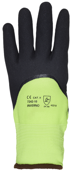 INVERNO Kälteschutz-Strickhandschuh leuchtgelb