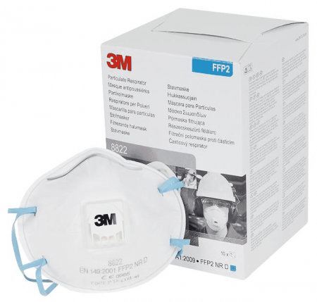 3M Feinstaubmasken 8822 P2 mit Ausatemventil
