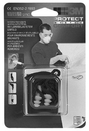 3M Gehörschutzstöpsel 1271C, hoher Tragkomfort