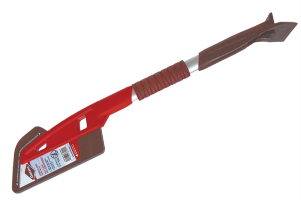 Eiskratzer mit Schaumstoff-Wischer rot/schwarz