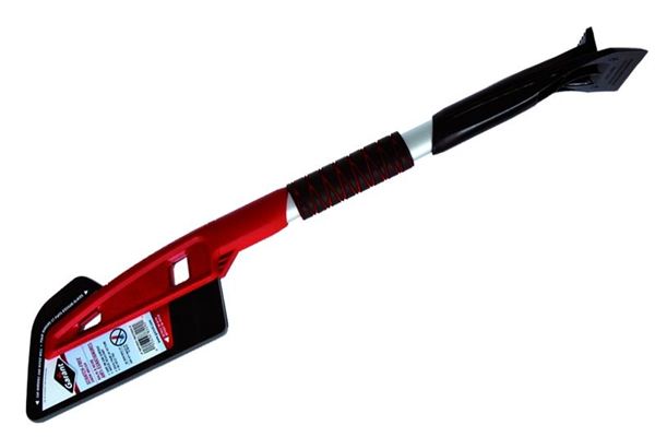 Eiskratzer mit Schaumstoff-Wischer rot/schwarz