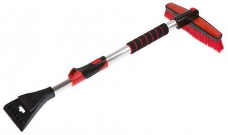 Schneebesen mit Eiskratzer, rot