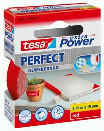 tesa extra Power Gewebeband 56341, rot
