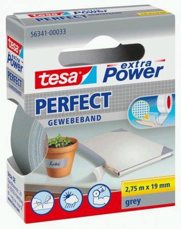tesa extra Power Gewebeband 56341, grau