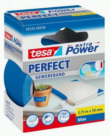 tesa extra Power Gewebeband 56343, blau