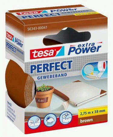 tesa extra Power Gewebeband 56343, braun