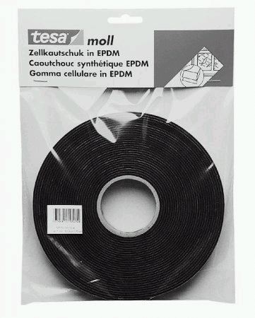 tesamoll Kautschuk-Schaumstoff 55571 schwarz