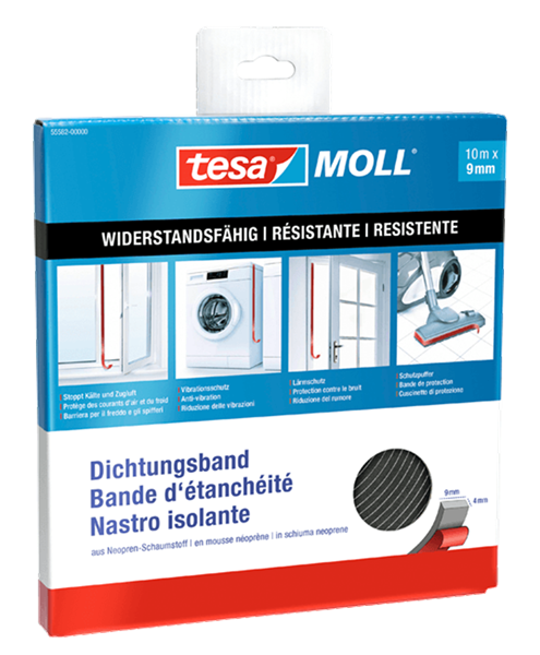 tesamoll Neopren-Schaumstoff 55582 schwarz