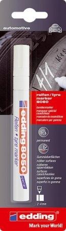 Edding Reifenmarker 8050 weiss, mit Rundspitze