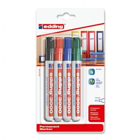 Edding 3000 Permanent Marker mit Rundspitze