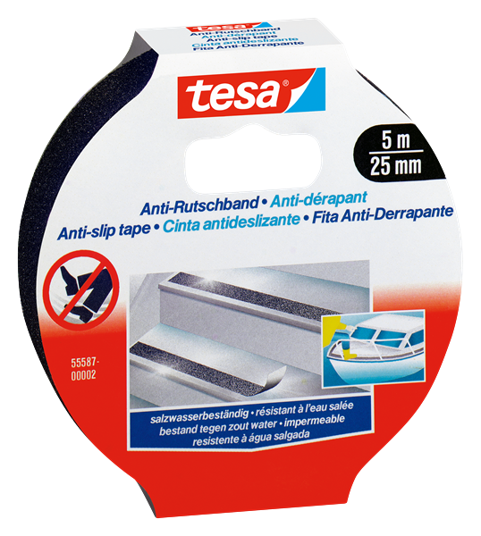 tesa Antirutschband, schwarz