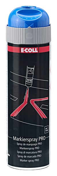E-COLL Markierspray PRO Blau fluoriszierend