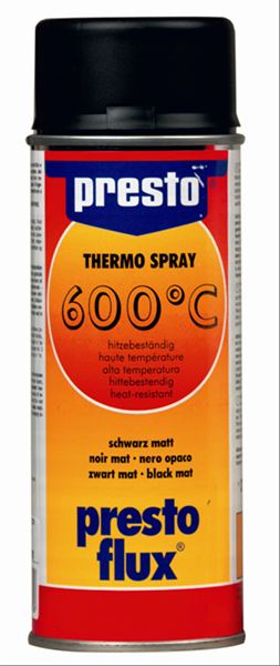 Presto Thermolack-Spray schwarz matt