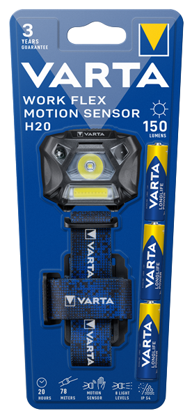 Varta Stirnlampe Work Flex Motion Sensor