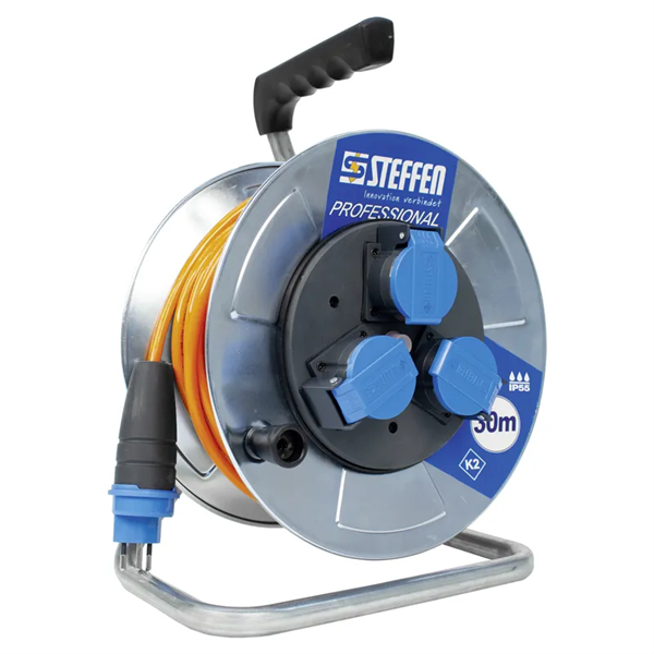 Metall-Kabelrolle PROFESSIONAL, baustellentauglich