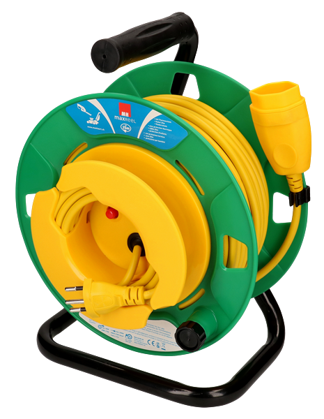 Kunststoff-Gerätekabelrolle 230V, mit Thermoschutz