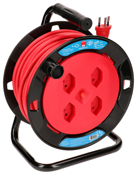 Kunststoff-Kabelrolle schwarz aus PP