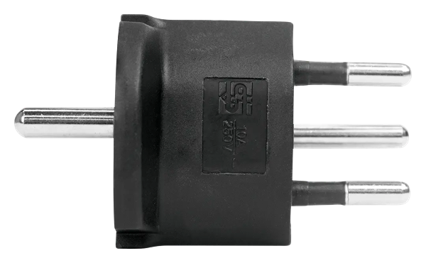 Fixadapter DE CEE7/7-CH T12 3-polig