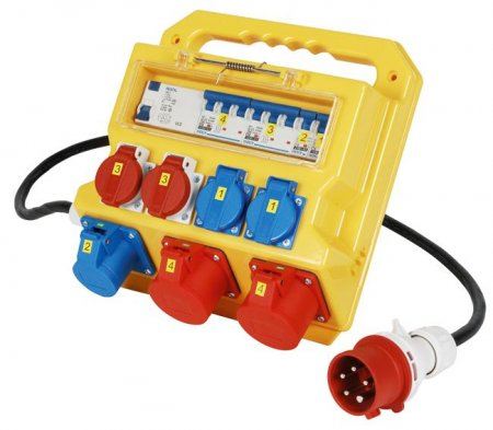 Bau-Stromverteilerkasten 400V / 10A