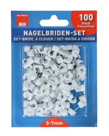 MH Kabelbriden (Nagelbriden) weiss