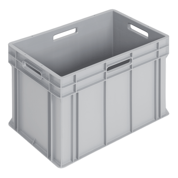 WEZ Stapelbehälter ohne Deckel, 4 Grifflöcher