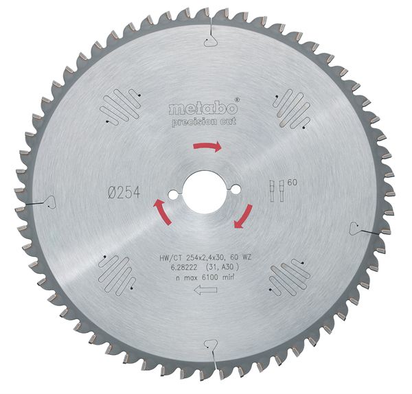 Metabo HM-Kreissägeblatt "Precision Cut Wood"