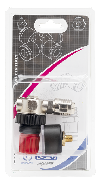 Druckreduzierventil mit Manometer Ø40mm