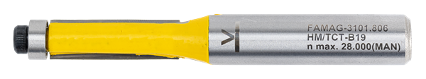 FAMAG HM-Bündigfräser mit Kugellager Ø 6mm